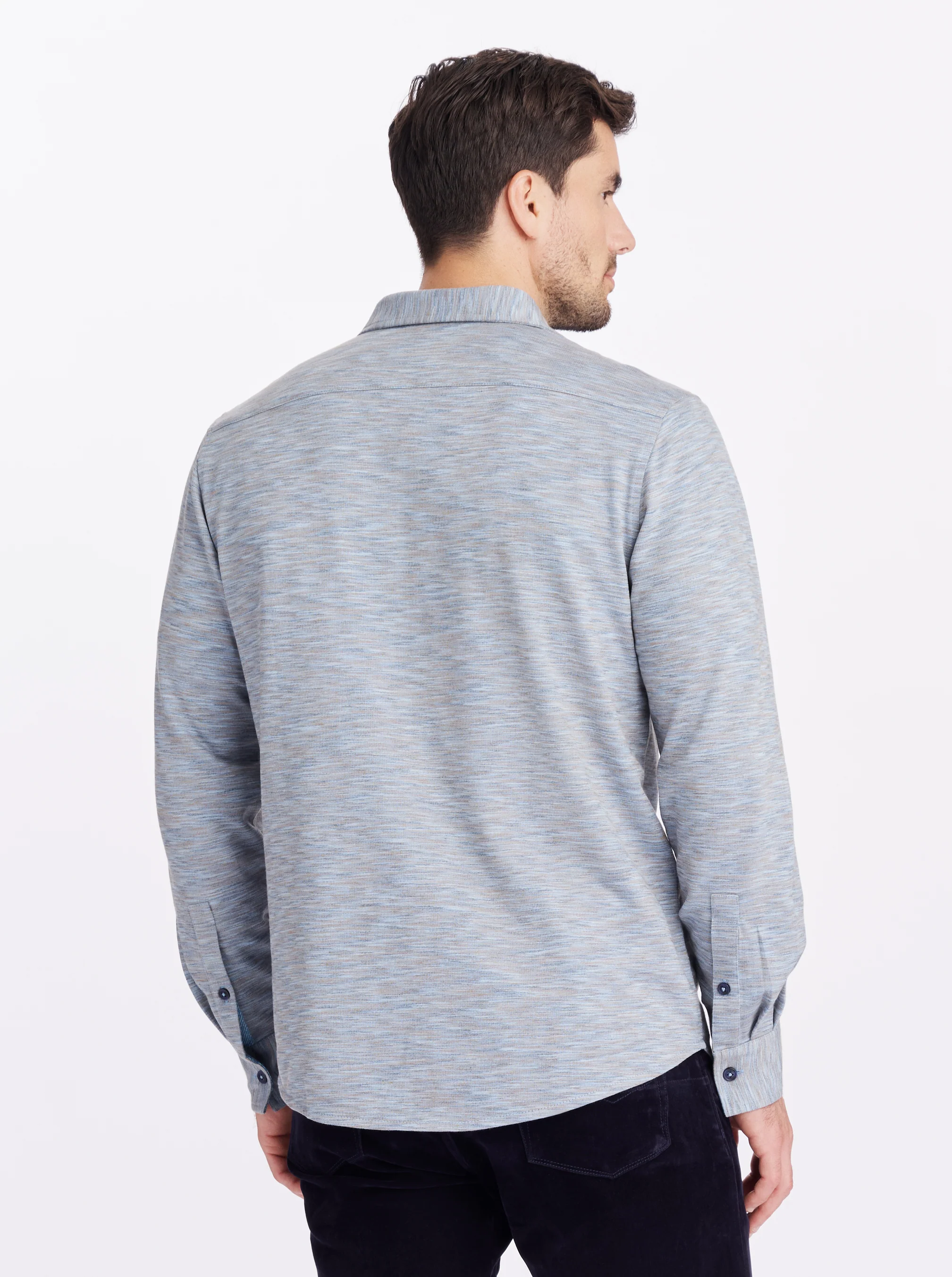 STORRS LONG SLEEVE BUTTON DOWN SHIRT JACKET - Image 3