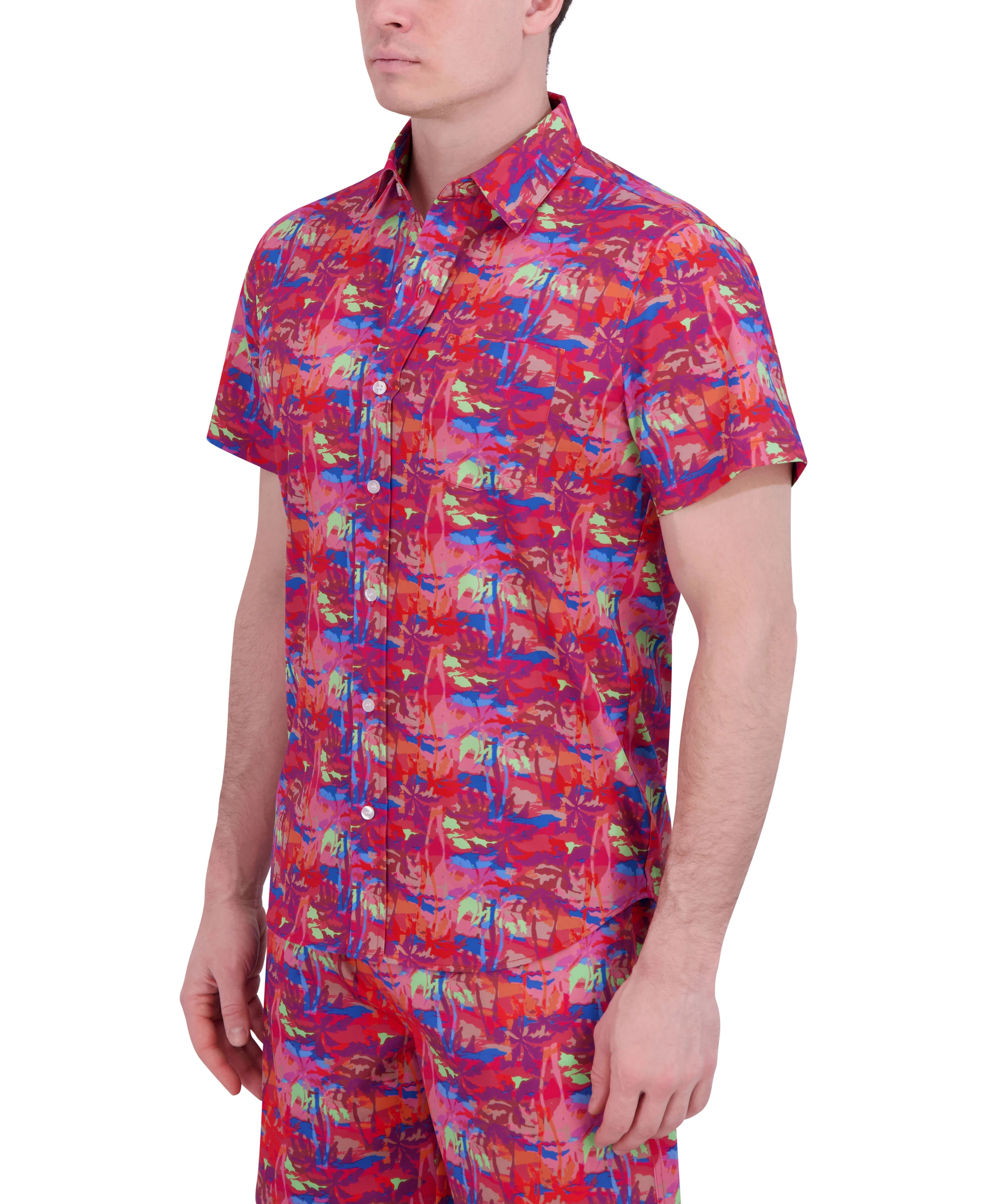 SHORT SLEEVE BUTTON DOWN SHIRT - Image 18