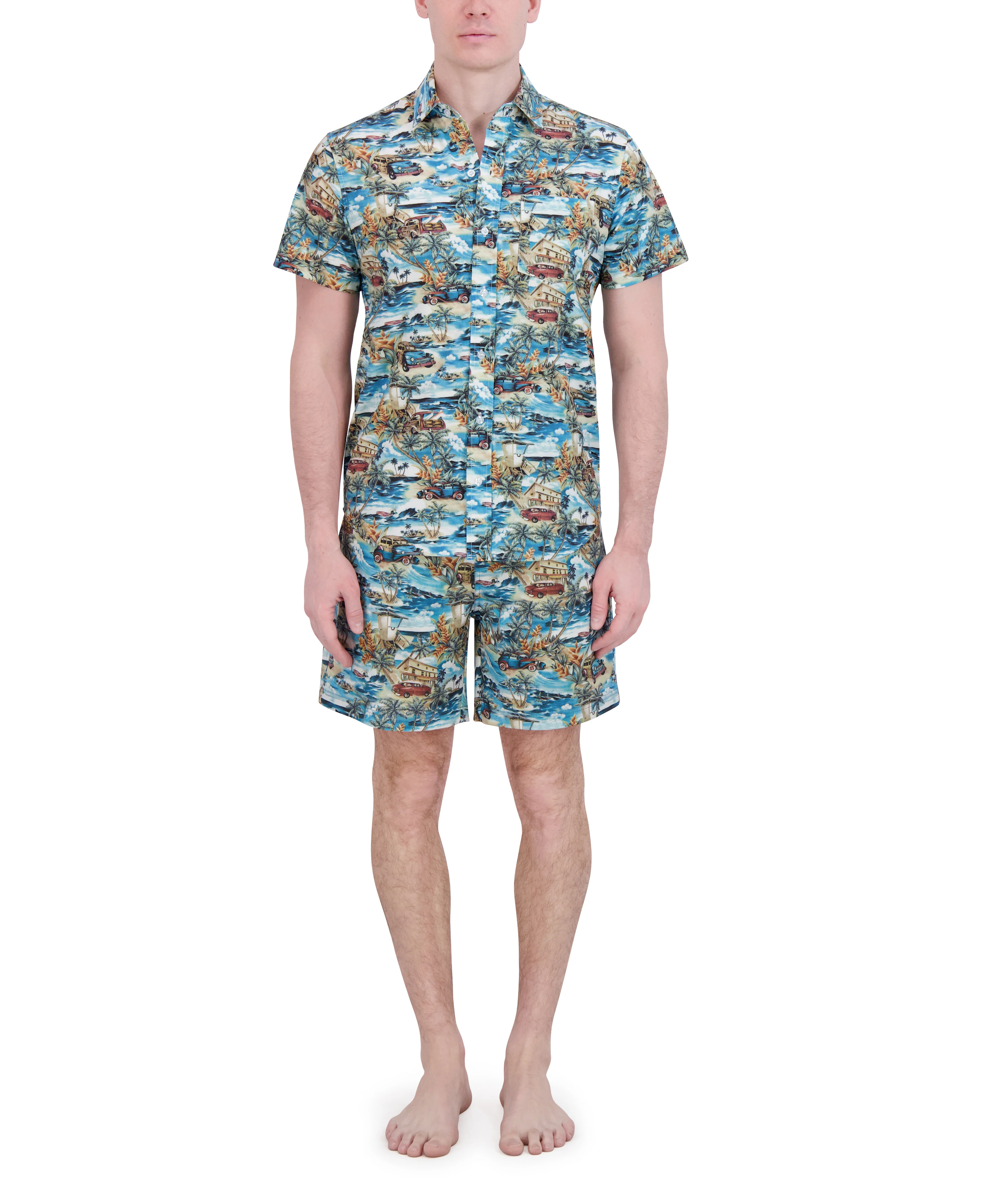 SHORT SLEEVE BUTTON DOWN SHIRT - Image 21