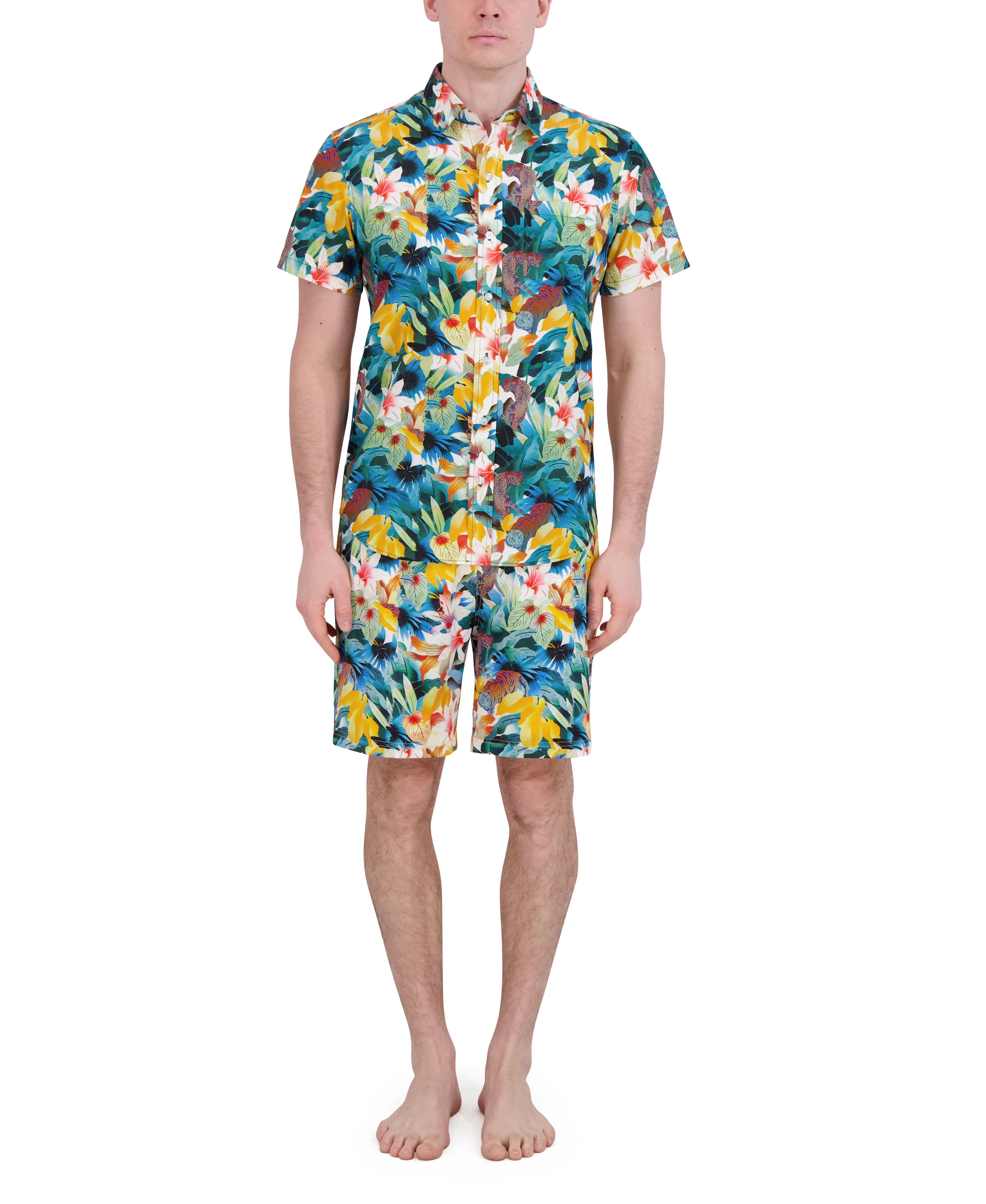 SHORT SLEEVE BUTTON DOWN SHIRT - Image 34