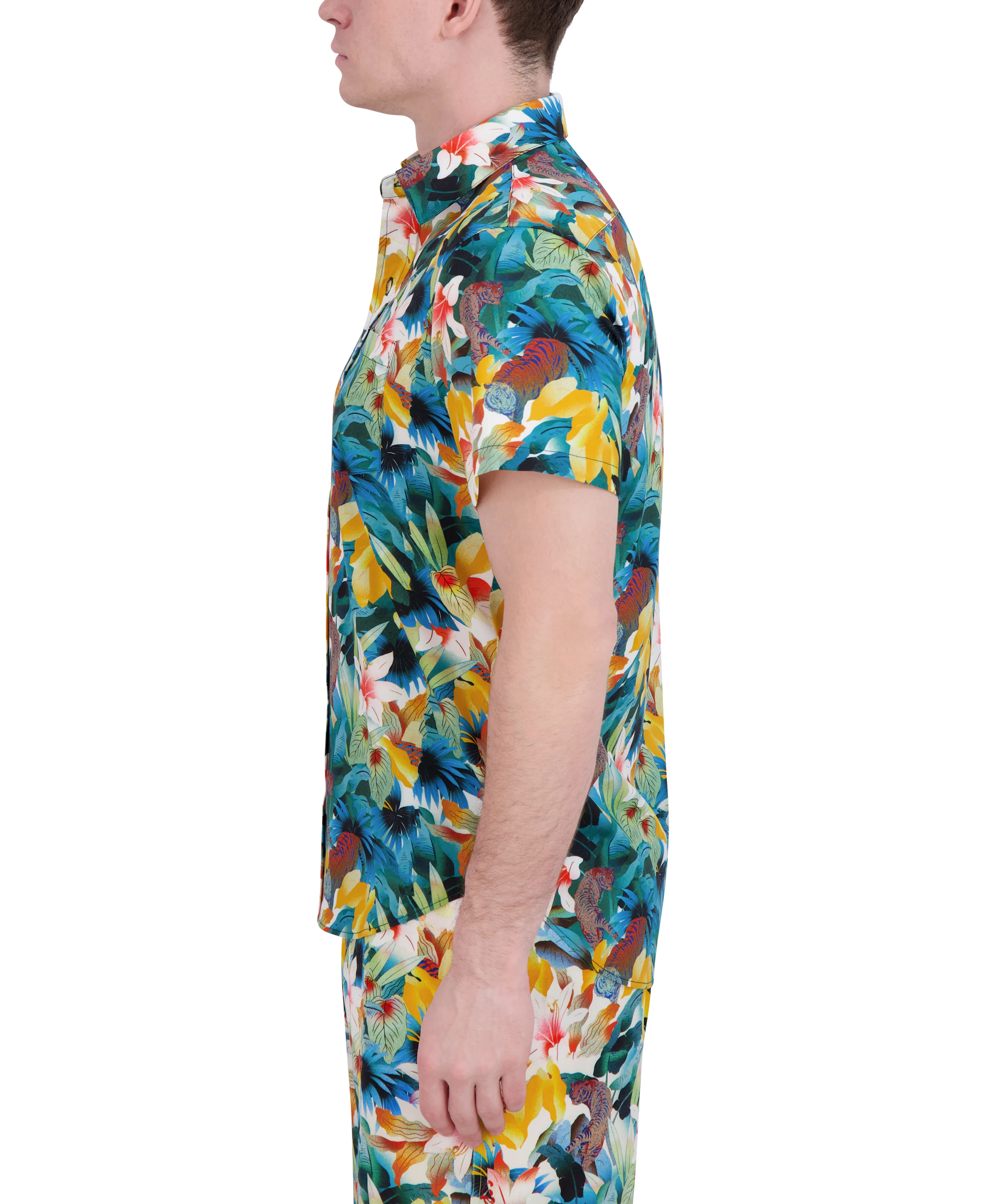 SHORT SLEEVE BUTTON DOWN SHIRT - Image 37