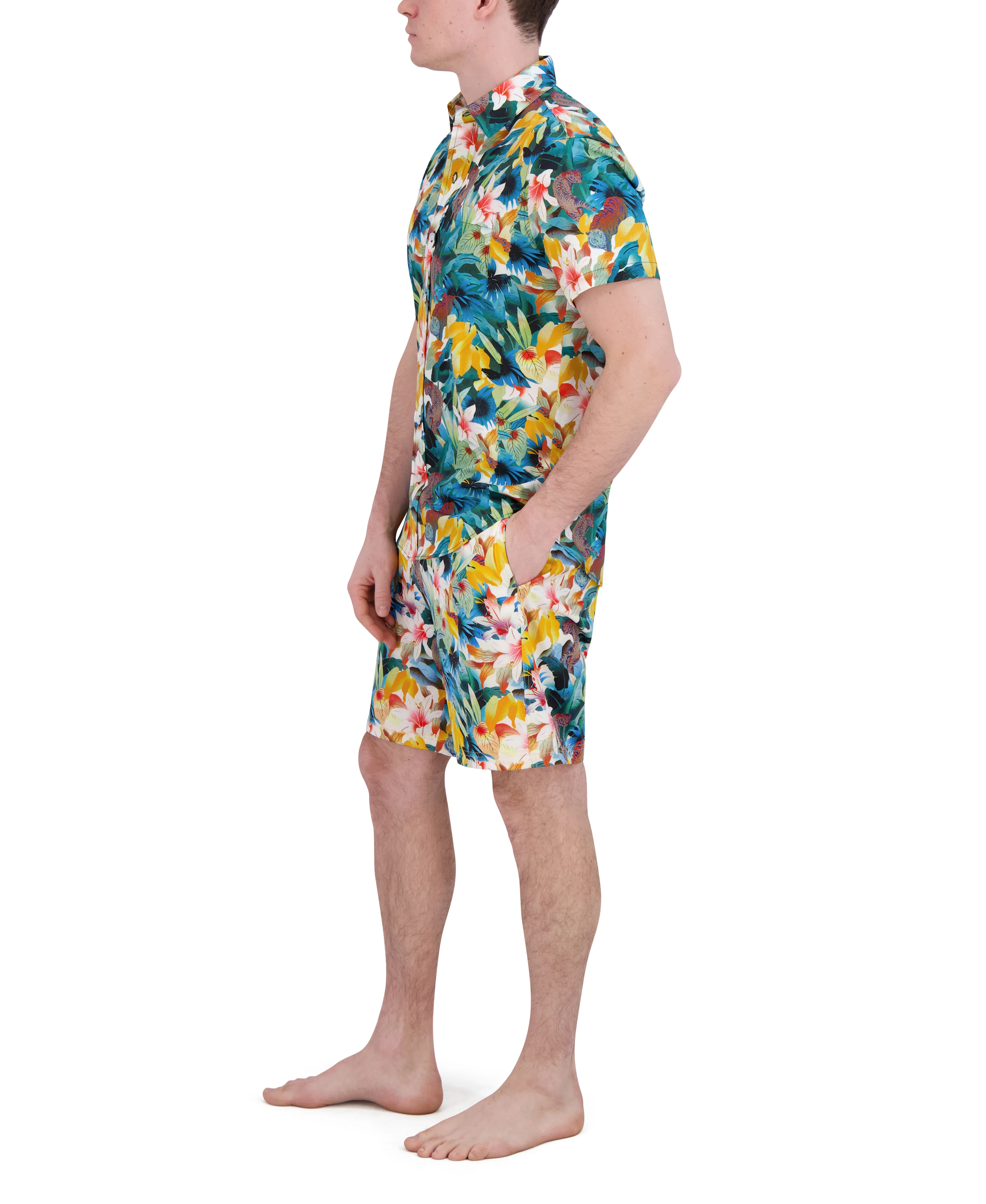 SHORT SLEEVE BUTTON DOWN SHIRT - Image 38