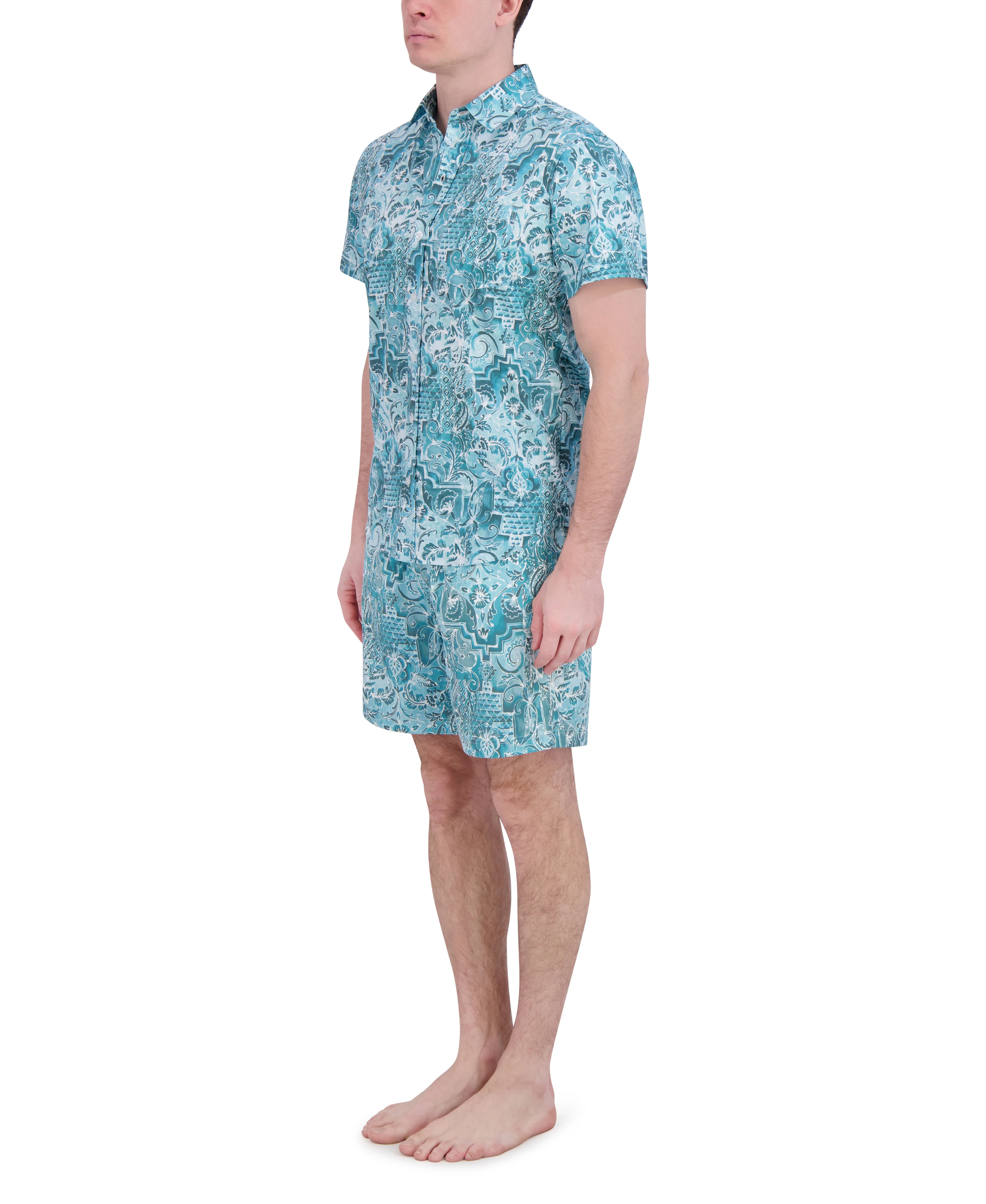 SHORT SLEEVE BUTTON DOWN SHIRT - Image 7