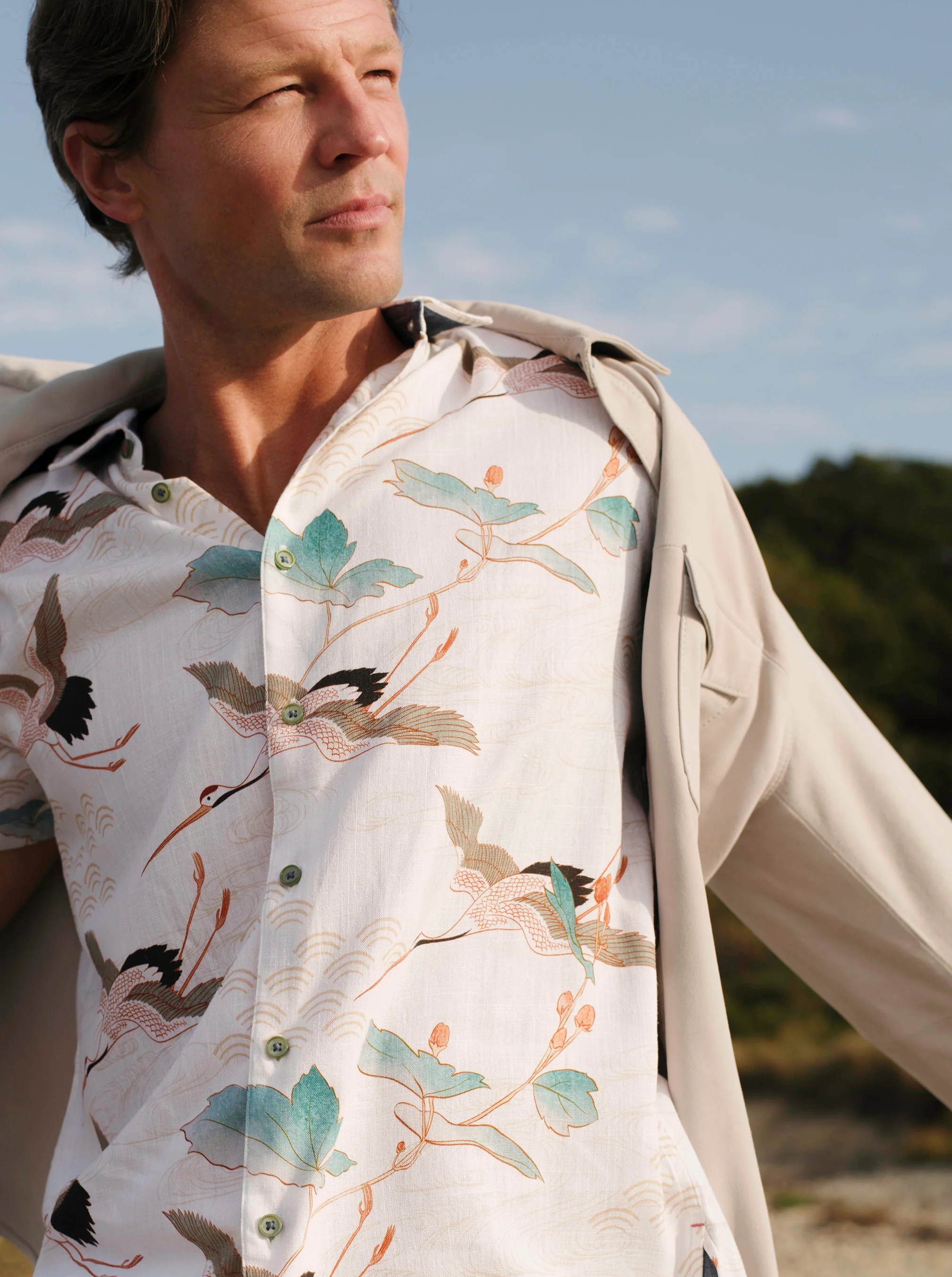 TSURU SHORT SLEEVE BUTTON DOWN SHIRT - Image 3