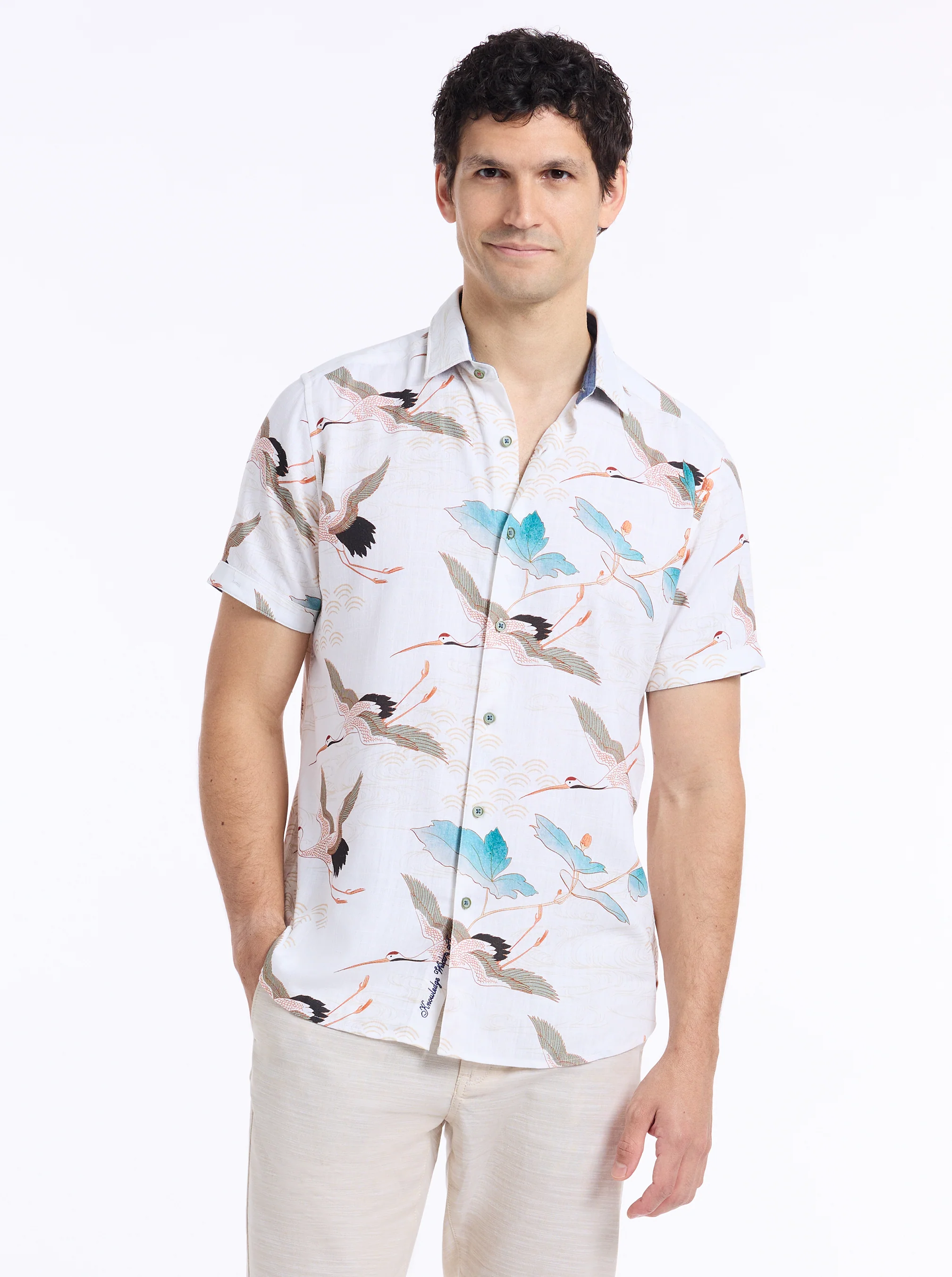 TSURU SHORT SLEEVE BUTTON DOWN SHIRT - Image 4