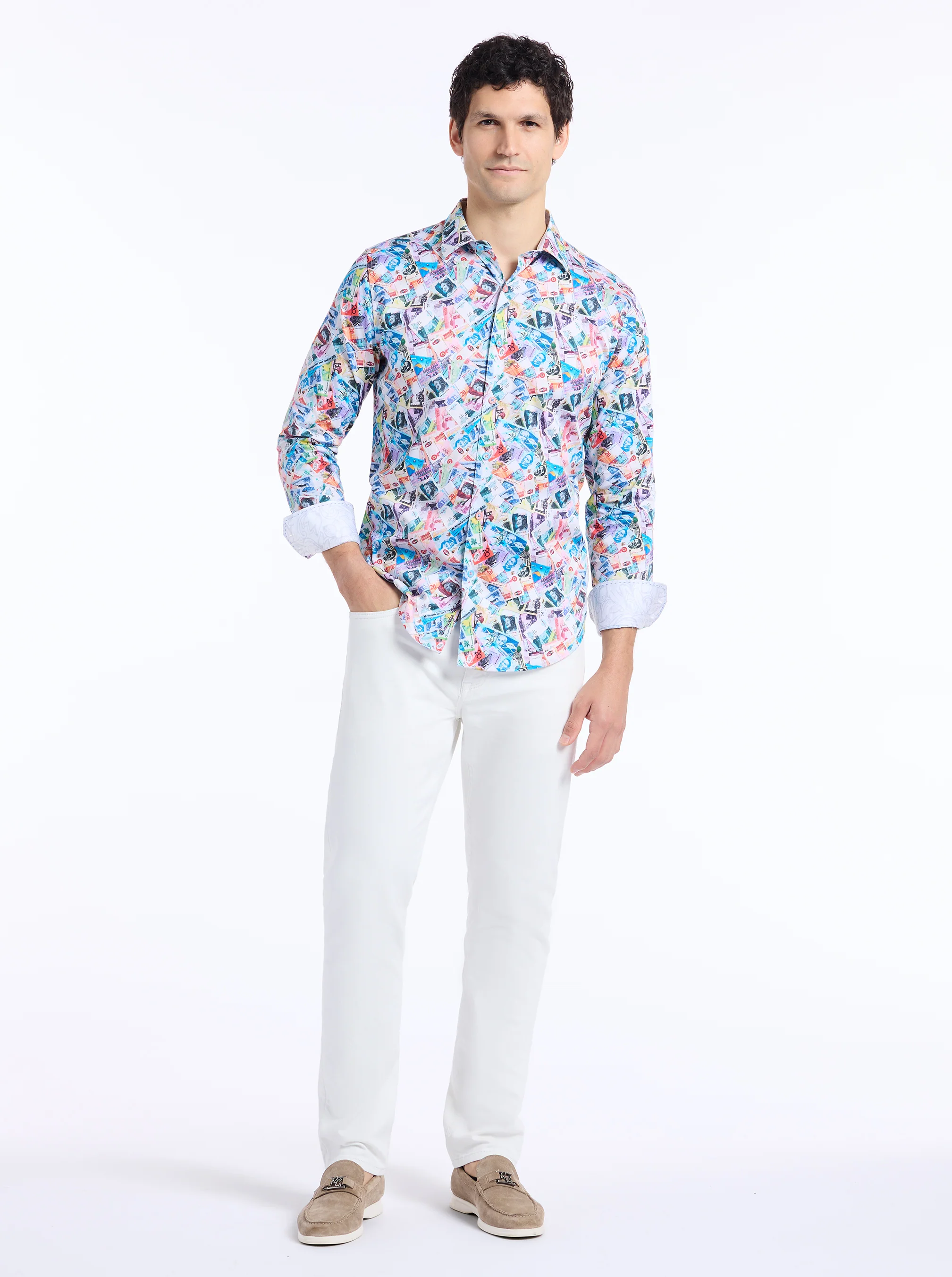 VACATION FUND LONG SLEEVE BUTTON DOWN SHIRT - Image 8