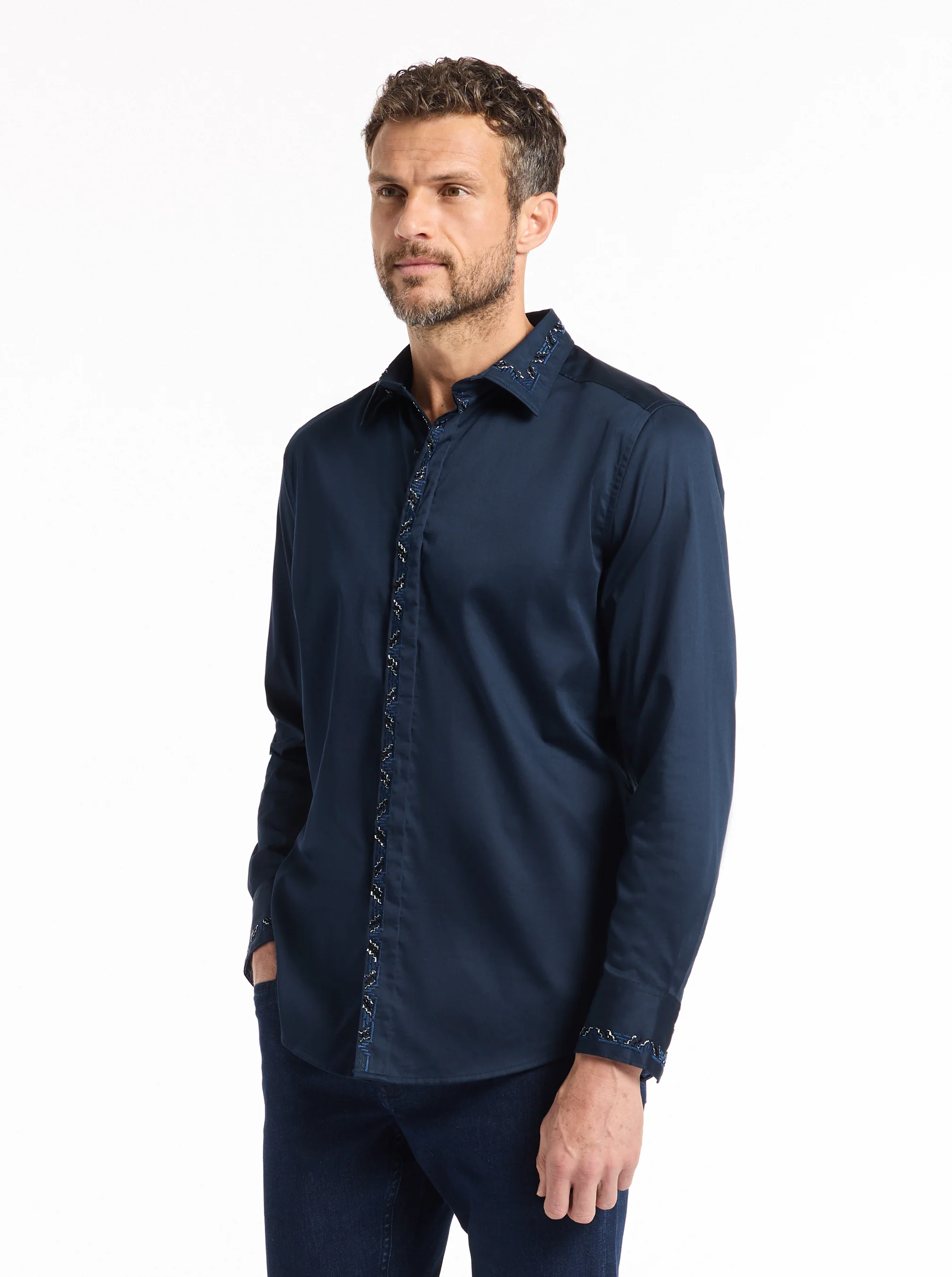 WESCOTT LONG SLEEVE BUTTON DOWN SHIRT - Image 4